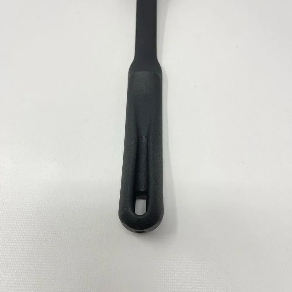 Pampered Chef Kitchen Utensil Black Slotted Serving Cooking Spoon Vintage